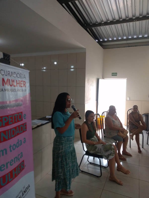 Primeira reunião da Procuradoria da Mulher de Mirassolândia.