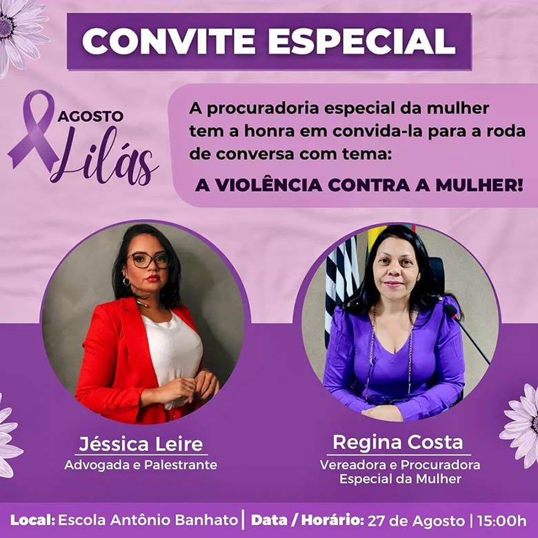 Convite Especial da Procuradoria da Mulher