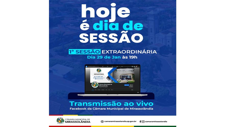 Câmara Municipal de Mirassolândia inicia atividades legislativas com Sessão Extraordinária